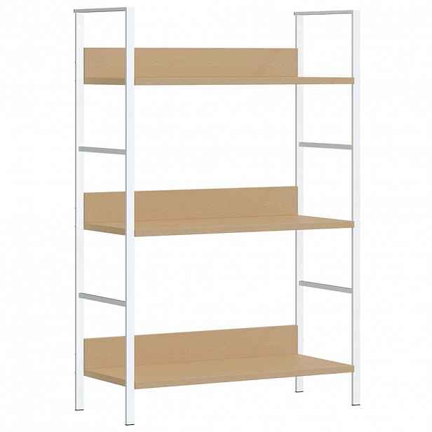 vidaXL Knihovna se 3 policemi dub 60 x 27,6 x 90,5 cm kompozitní dřevo