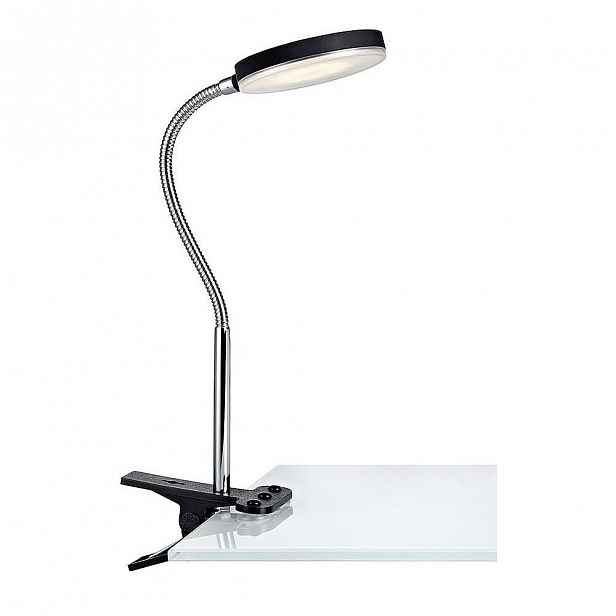 Černá stolní LED lampa s klipsem Markslöjd Flex