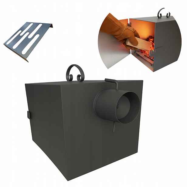 Ohniště do udírny Dvířka velké 40x30x30 XXL Sada litinové Pl Produkt