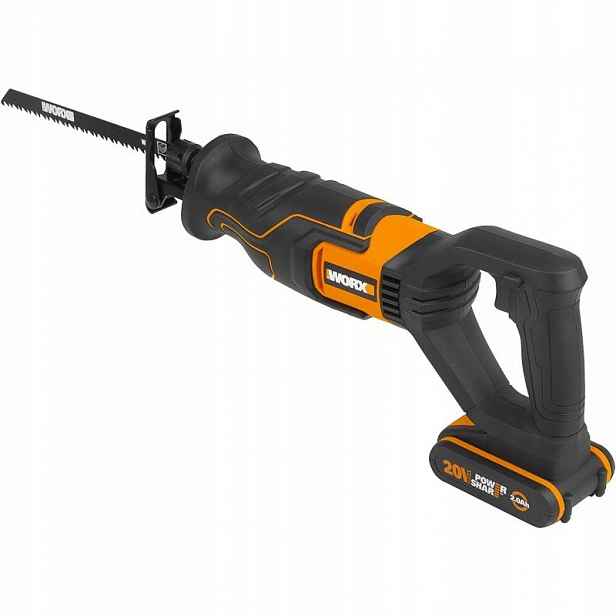 Šavlová pila Worx WX500.9 pro řezání větví dřeva