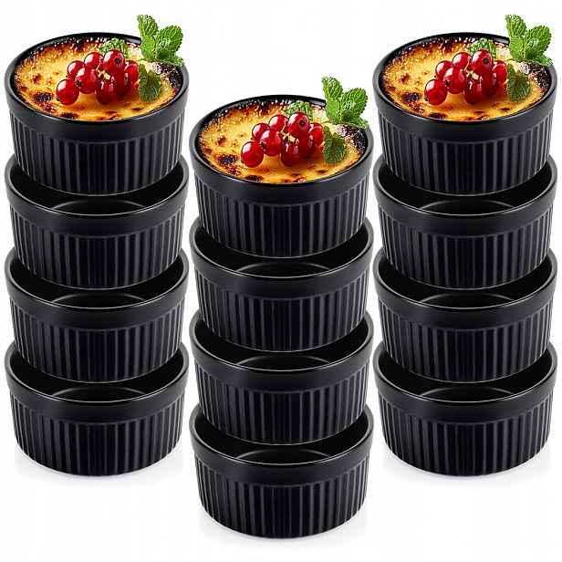 12 x zapékací nádoba žáruvzdorná miska kokilka keramická 260 Ml