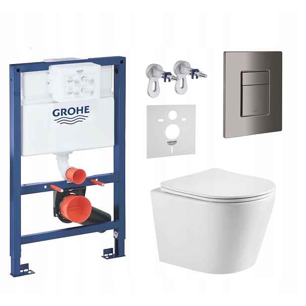 7v1 Wc Podomítkový Set Stelaz Grohe 820 mm Wc Mísa Tornado Tlačítko