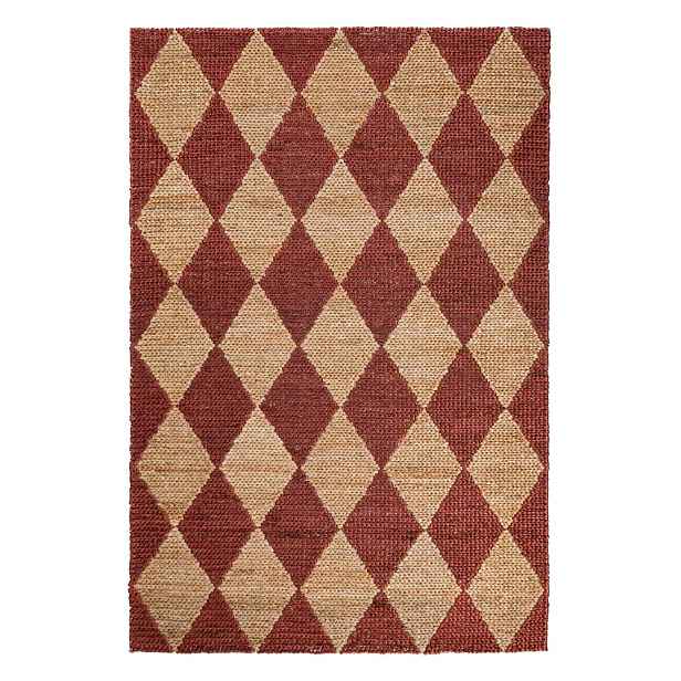 Ručně tkaný běhoun s příměsí juty v terakotové barvě 60x230 cm Effie Diamond – Flair Rugs