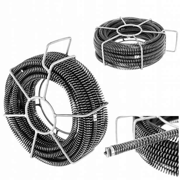 Sada spirálového hydraulického protlačovače 16 mm 6x2,45 m pro trubky 30-100 mm