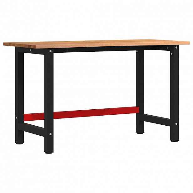 vidaXL Pracovní stůl světle hnědý 140 x 60 x 81,5 cm masivní dub