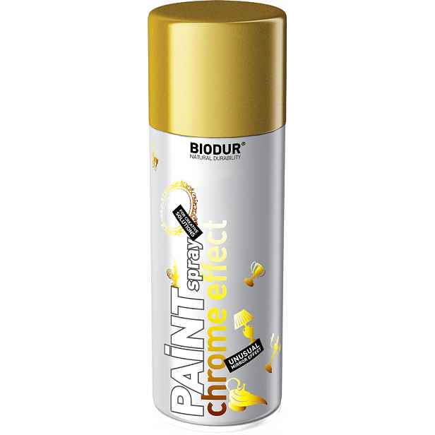 Barva chrom efekt ve spreji zlatá 400ml