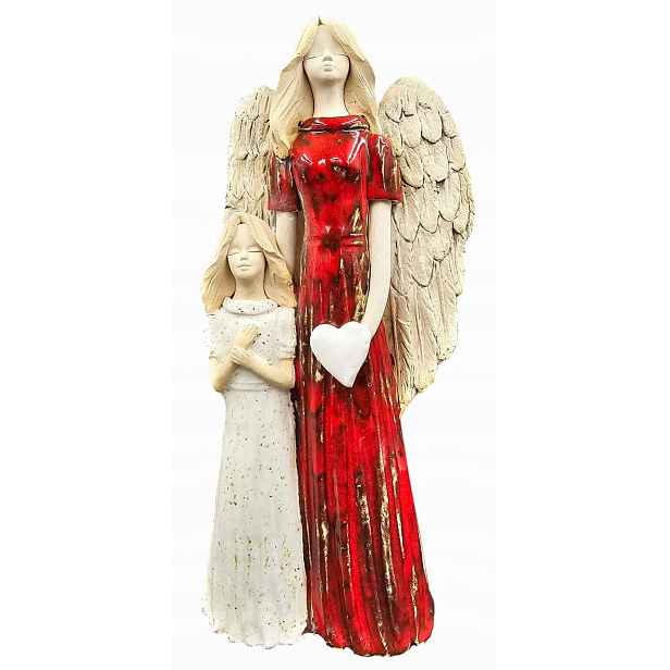 Figurka Anděl Komunijní Dívka Pár – jedinečný dárek výška 35 cm