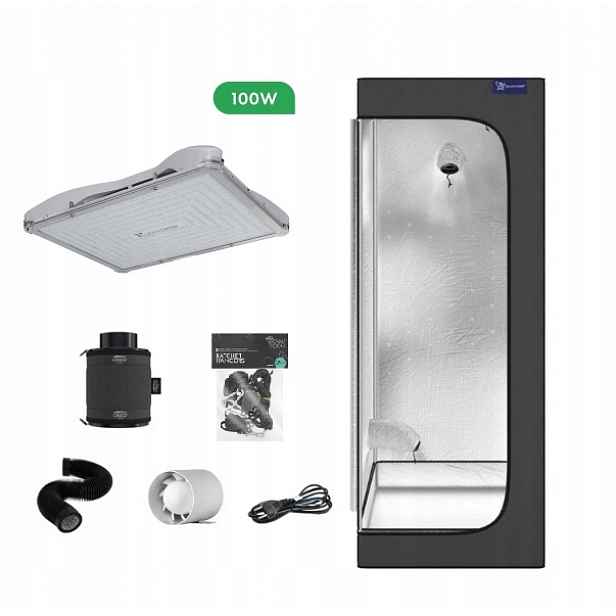 Growbox pěstební sada pro pěstování rostlin 60x60x150cm Led Luckygrow 100W