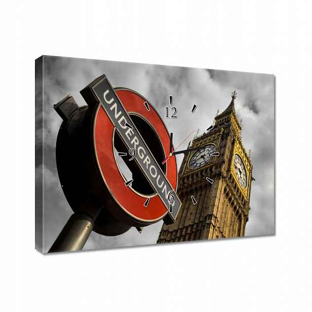 Nástěnné hodiny 60x40 Underground Big Ben