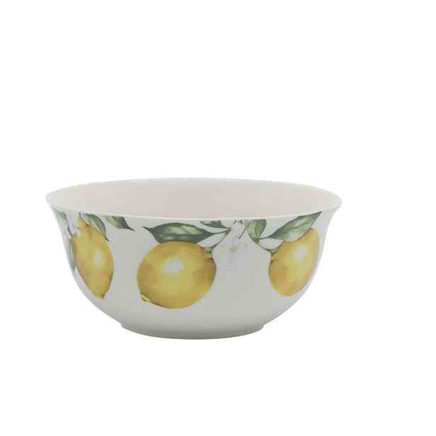 Porcelánová miska s citróny Maison Limone Blossom - Ø 14*6 cm / 480 ml Chic Antique