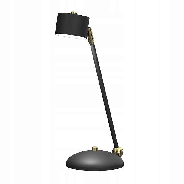 Stolní lampa černá zlatá do obývacího pokoje a ložnice 40 cm Milagro