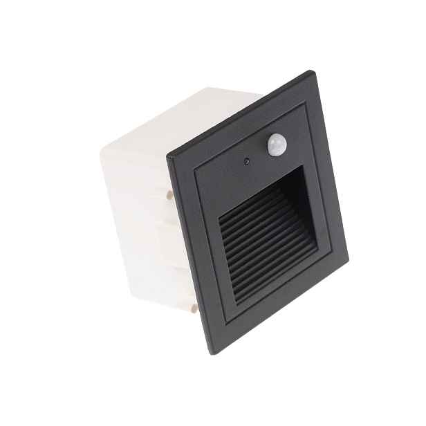 LED vestavné svítidlo PIR-LOPEN-B-IP65 černé