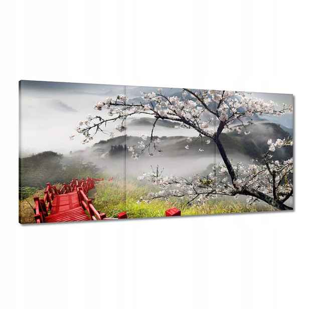 Obrazy 120x60 Červený most v Japonsku