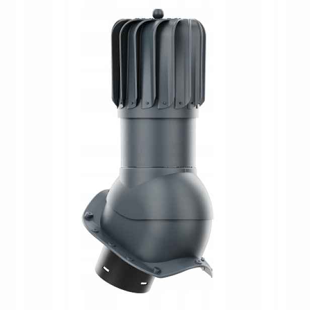 Rotační krb Rotoline pro plechovou střešní krytinu profil X fi 150 mm antracitový