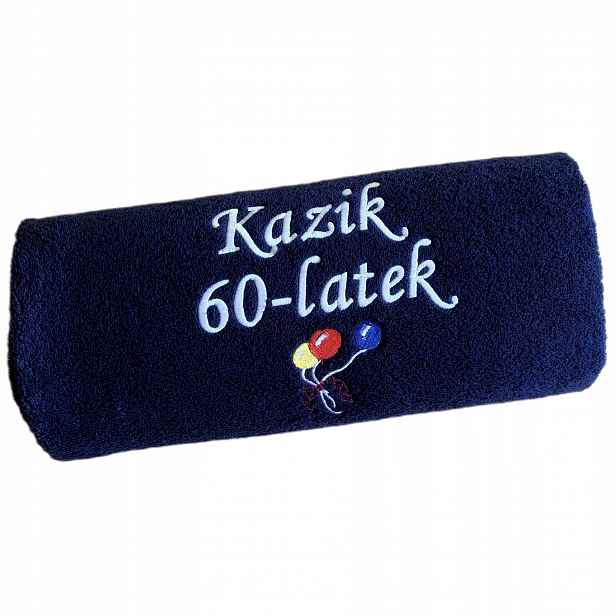 Dárek k 60. Narozeninám pro muže ženy Personalizovaný Ručník s Výšivkou