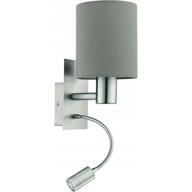 Nástěnná Lampa S Led Pro Čtení E27, Textilní