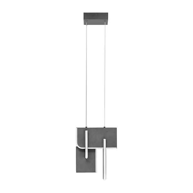 Světle šedé kovové LED stmívatelné závěsné svítidlo Totem – Nova Luce