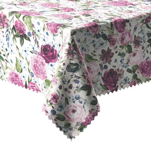 Skvrnitý Ubrus Na Stůl Dekorativní Mat Barevný S Květinami 350 x 120 cm