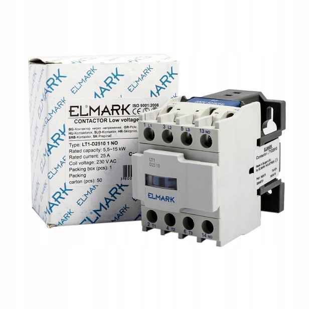 Stykač nízkého napětí LT1-D2510 25A 230 V Elmark