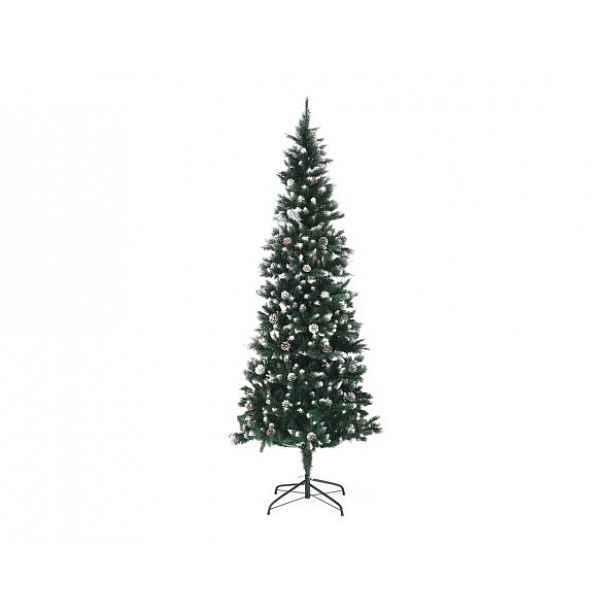 Vánoční stromek zasněžený se šiškami, jedle, 210 cm