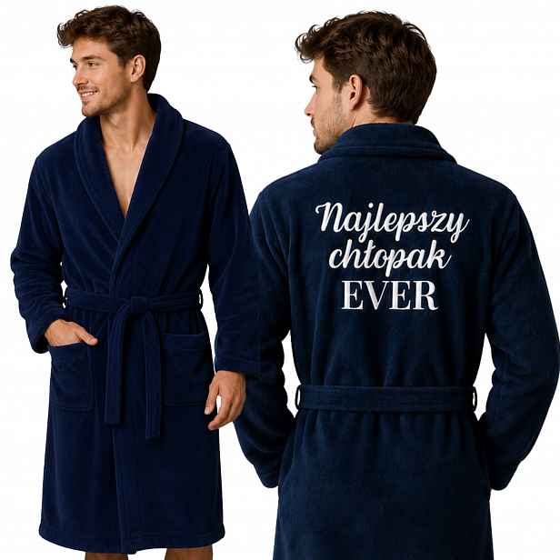 Pánský Teplý Župan L/XL Pro Chlapce, Měkký Dárek K Narozeninám Valentýna