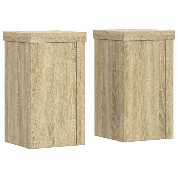 vidaXL Stojan na rostliny 2 ks Dub sonoma 10 x 10 x 18 cm