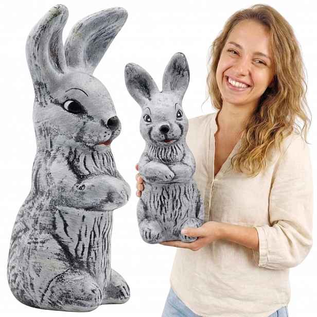 Keramická figurka Zajíc Zahradní dekorace Dekorace do zahrady domu na terasu