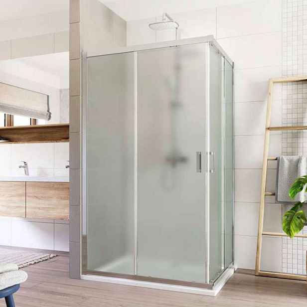 Kout sprchový Mereo Lima CK81412K 900×800 mm chrom/Point