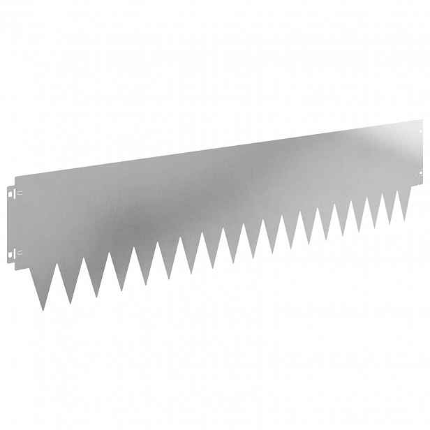 vidaXL Okraj trávníku 30 ks 103 x 25 cm Ocel Stříbrná