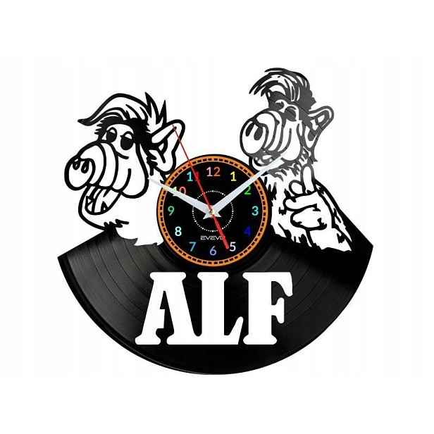 Alf Dekorativní Nástěnné Hodiny Moderní Vinylová Deska Vinyl Jako Dárek Ev