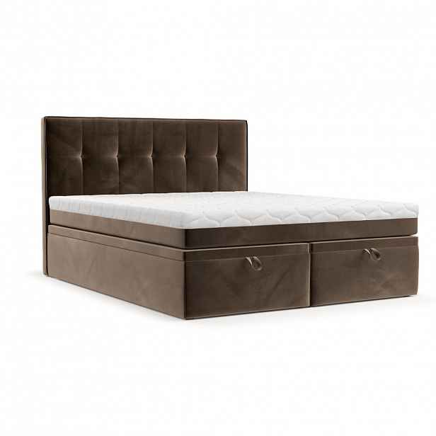AltaBeds POSTEL BOXSPRING ARIVO 180/200 Hnědá