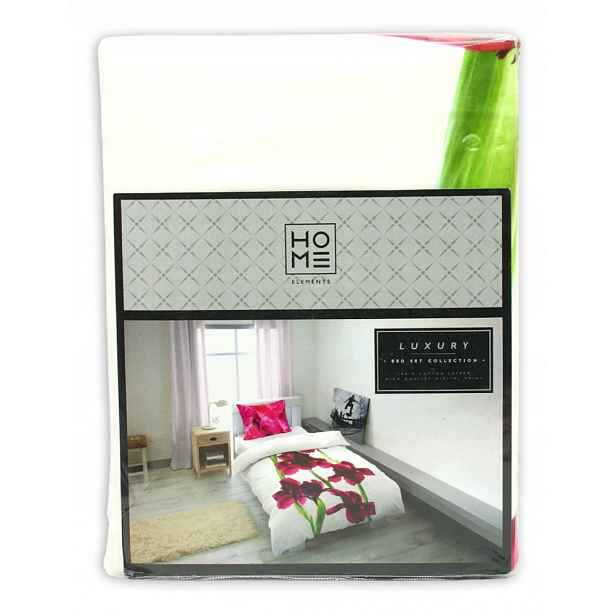 Home Elements Luxusní bavlněné saténové povlečení The Laurels Collection