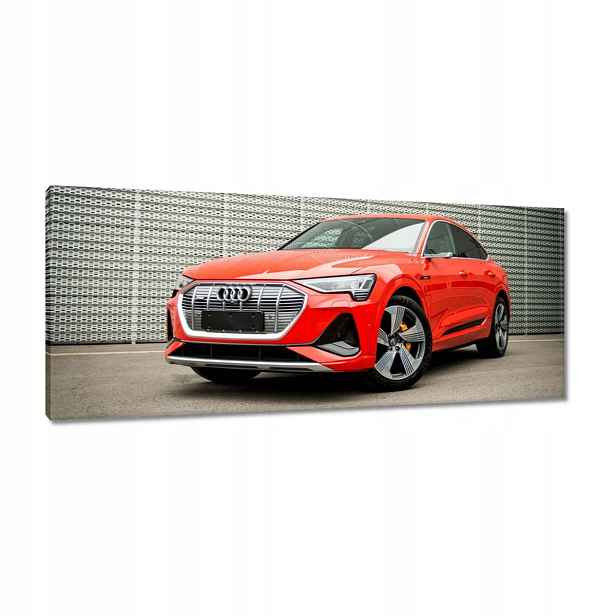 Obrazy 100x40 Červené Audi e-tron