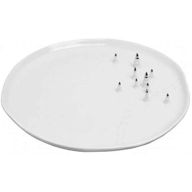 Räder Bílý porcelánový talíř SILVER TREES