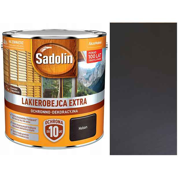 Sadolin Lakovací malta na dřevo Extra Eben 2,5L