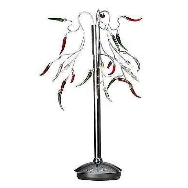 Dekorativní chromová stolní lampa 3 Paprique