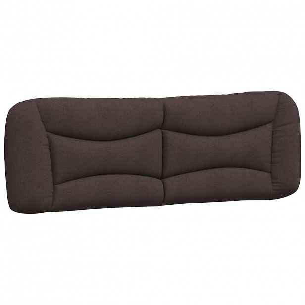 vidaXL Polštář na čelo postele Hvar tmavě hnědý 160 cm textil
