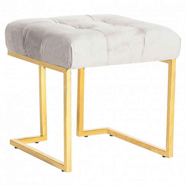 TABURET, kov, textil, 48/48/48 cm