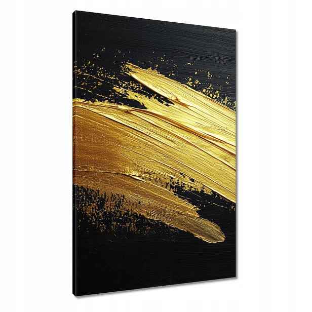 Obrazy 60x90 Zlaté šumění štětcem