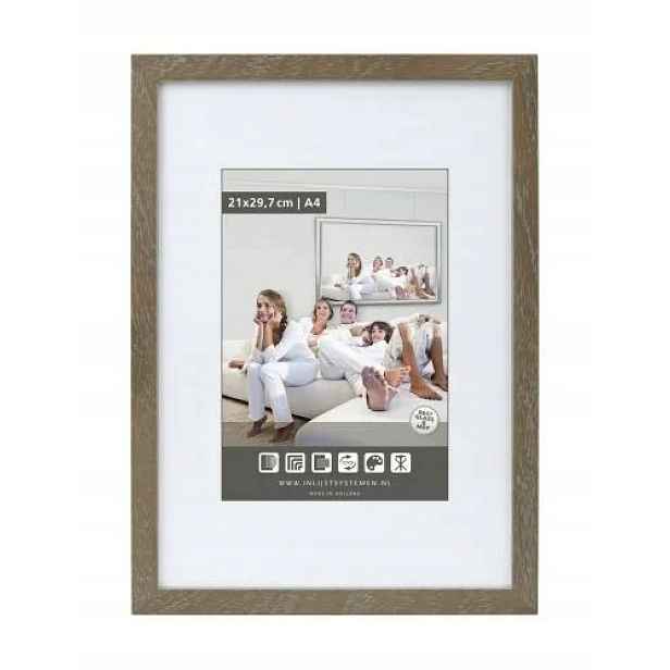 Rámeček dřevěný Rustic šedý 40x50 cm PlexiAR