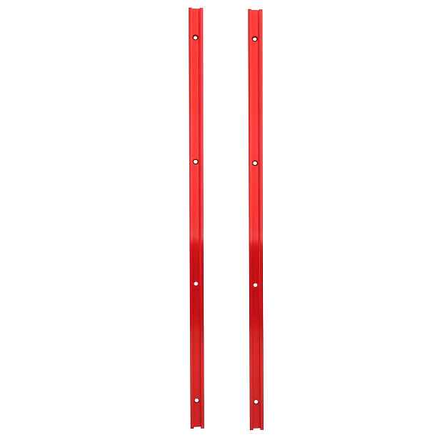 TEMU 2 ks 600 mm T-profil pro zpracování dřeva s T-drážkou a posuvnou lištou, 19 x 9,5 mm T-drážka s posuvnou lištou a upevňovacím T-svorkou - pro