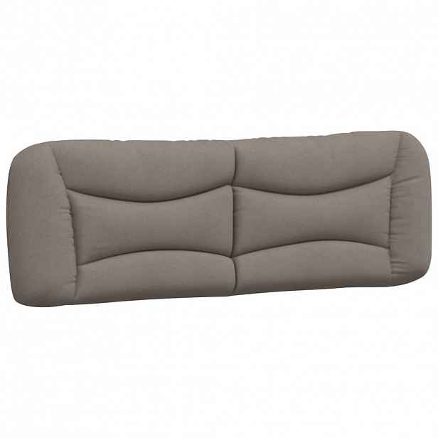 vidaXL Polštář na čelo postele Hvar taupe 160 cm textil