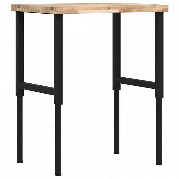 vidaXL Pracovní stůl 80 x 60 x (73–99,5) cm masivní akácie obdélníkový