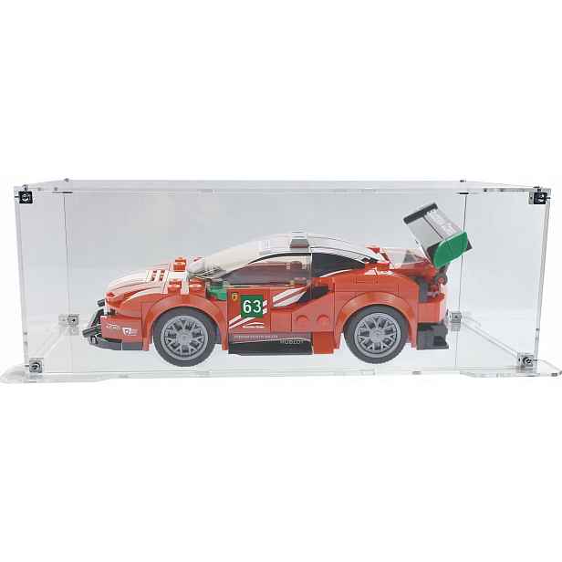 Vitrína s podstavcem Drewlandia pro stavebnici Lego 75886 Ferrari 488 GT3