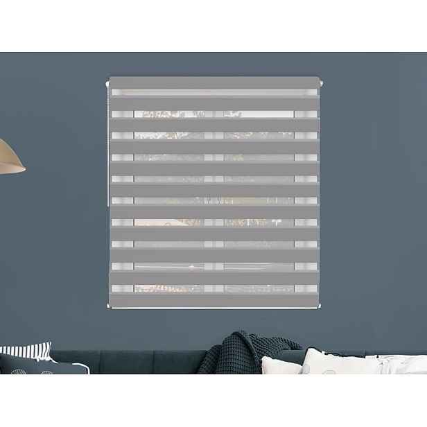 FEXI Roleta Den a noc, Blackout Holubičí šeď, A 3504e, 190x135 cm