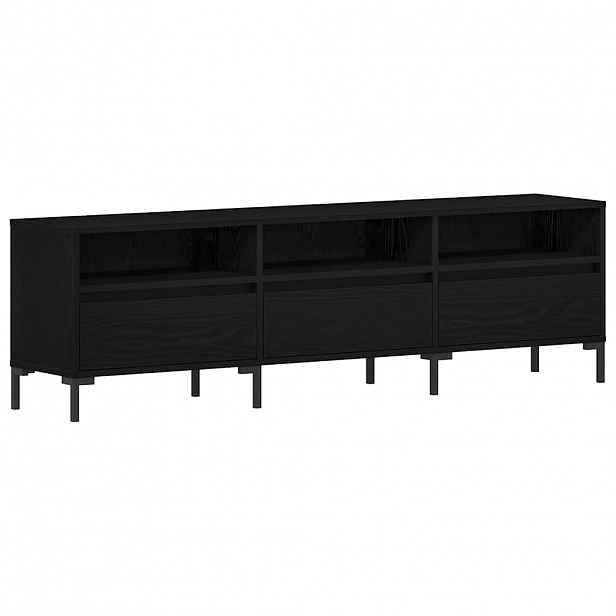 vidaXL Televizní skříň 150 x 30 x 44,5 cm Černý dub Kompozitní dřevo