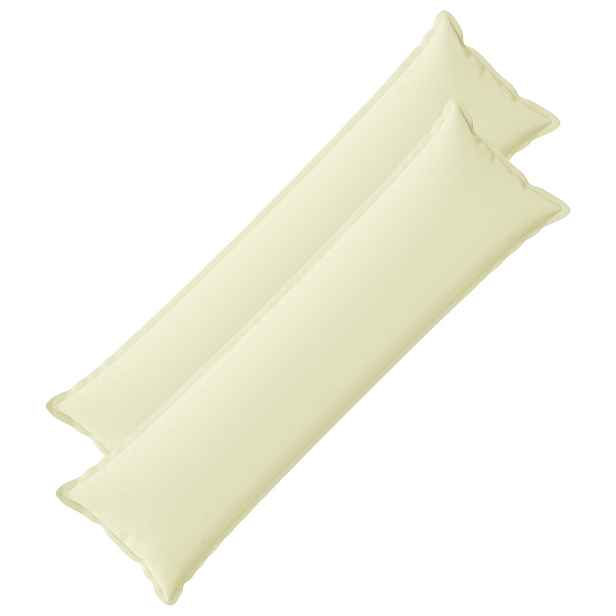 vidaXL Polštář s polštářem HOUTEN 2 ks Krémová Polyester