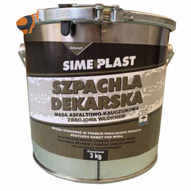 Asfaltově-kaučuková pokrývačská stěrka 3 kg vyztužená vláknem Simeplast