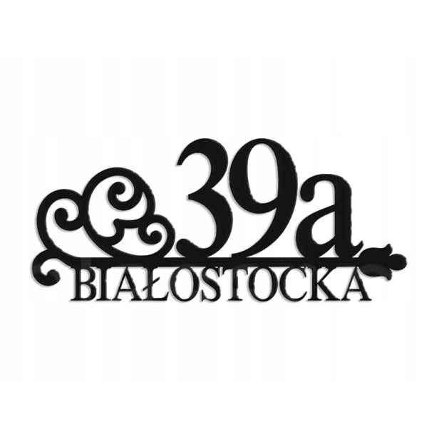 Číslo Na Dům 60cm Tabule Adresa Ocel 2mm úl Bílostocka