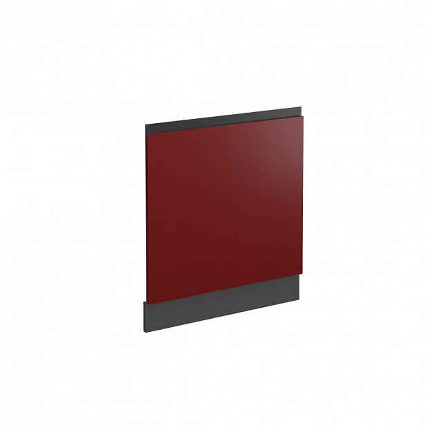 Vicco PŘEDNÍ PANEL R-Line Červená 59.6 cm Tvar J, bez pracovní desky